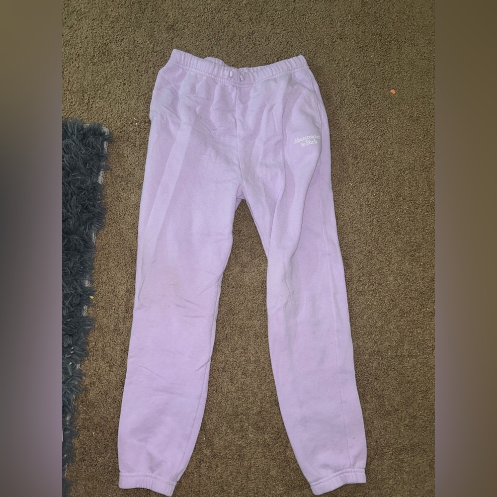 Abercrombie & fitch purple sweatpants size 11/12